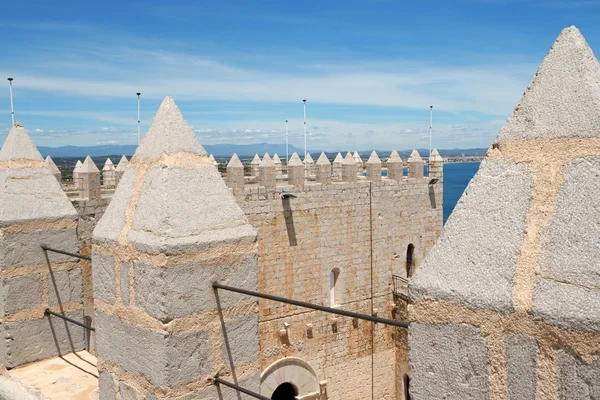 教皇露娜城堡在 peniscola，西班牙 — 图库照片