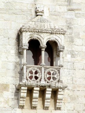 Balcony of Belem tower clipart