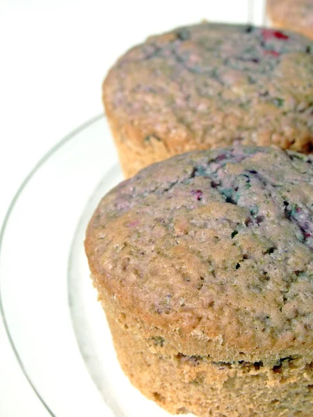 Muffins com frutos de baga — Fotografia de Stock