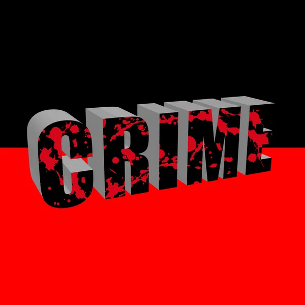 Palabra de crimen — Vector de stock