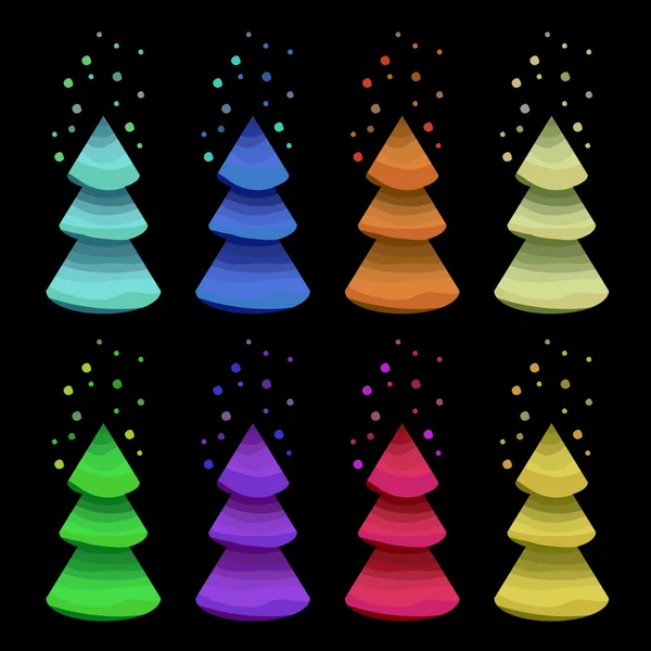 Kerstbomen — Stockvector