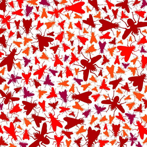 Insecten behang — Stockvector