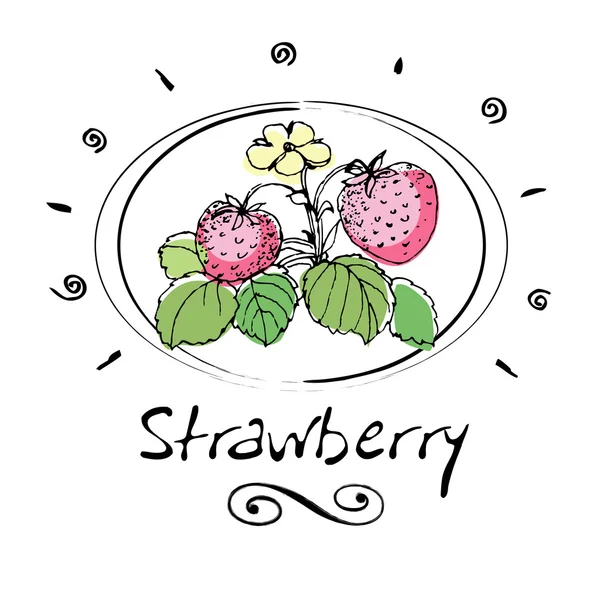 草莓味 — 图库矢量图片
