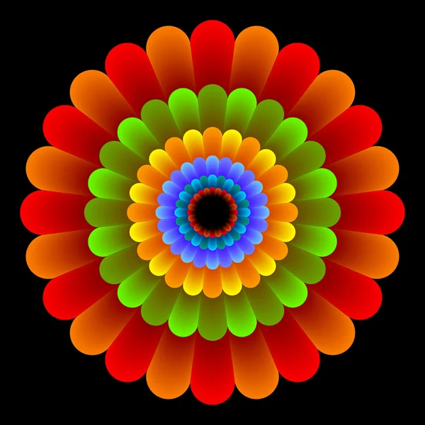 Color flor abstracta — Archivo Imágenes Vectoriales