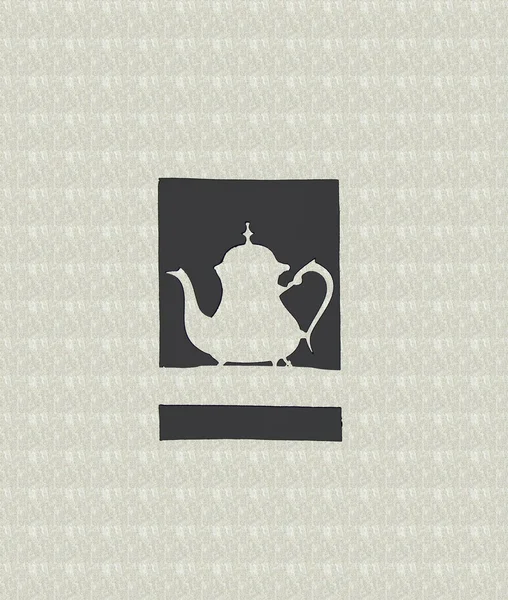 Tea idő - minta — Stock Fotó