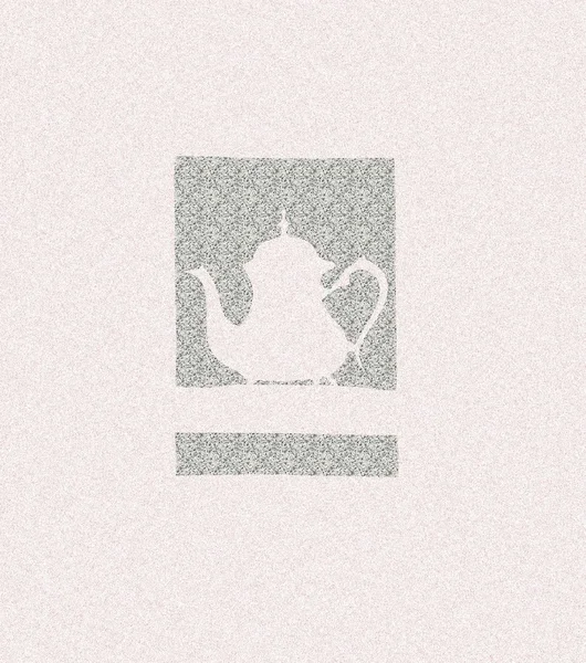 Heure du thé - motif rose — Photo