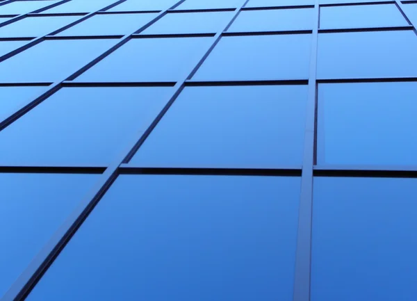 stock image Blue squarewindows of office bulding