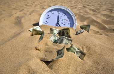 Lost Time and Money Concept clipart
