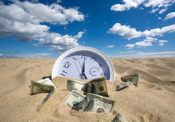 Konzept für verlorene Zeit und Geld — Stockfoto