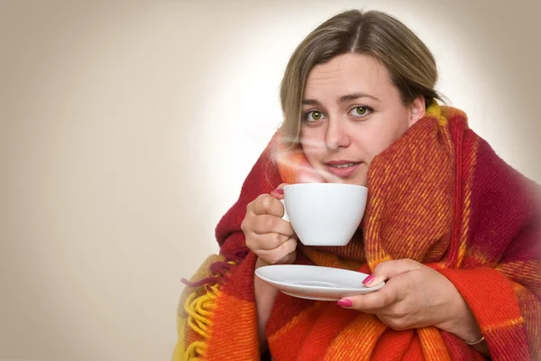 Hot drink from a cup. — Stock Photo, Image