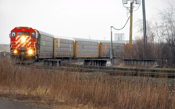 Freight Train Detroit — Stock Photo, Image