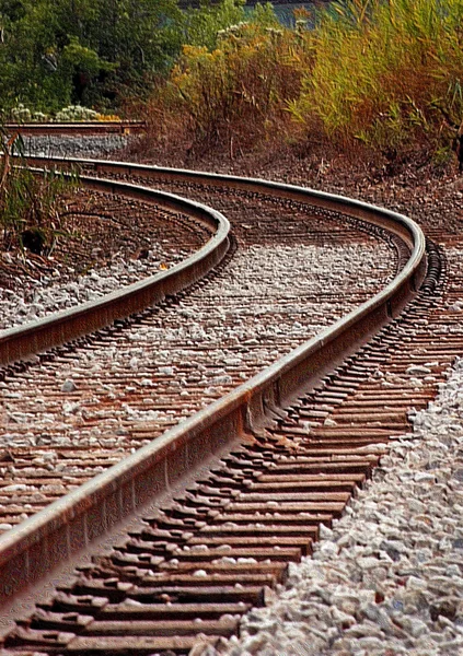 Railroad Curve — Stock Photo, Image