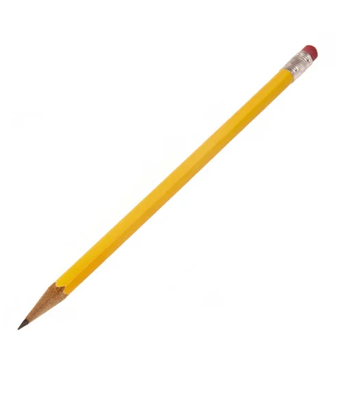 Skarp gul blyertspenna — Stockfoto