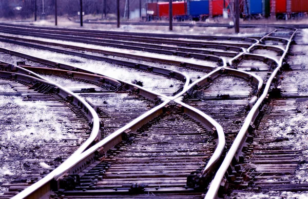 Rastreamento ferroviário — Fotografia de Stock