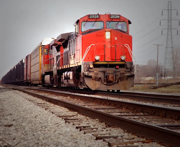 Železniční doprava detroit — Stock fotografie
