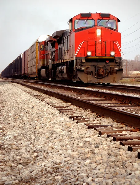 Järnvägen trafikerar detroit — Stockfoto