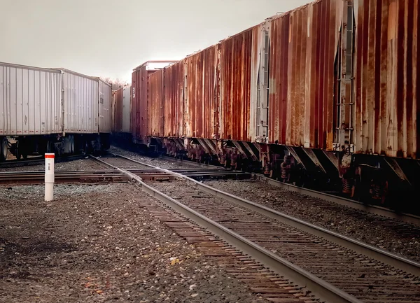 Tráfego ferroviário Detroit — Fotografia de Stock