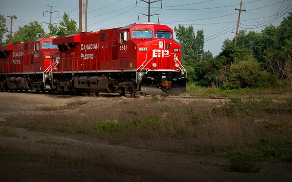 Spoorweg verkeer detroit — Stockfoto