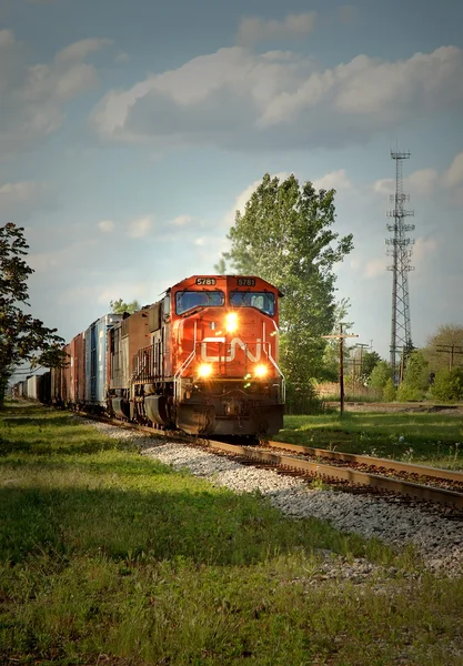 铁路交通底特律 — 图库照片