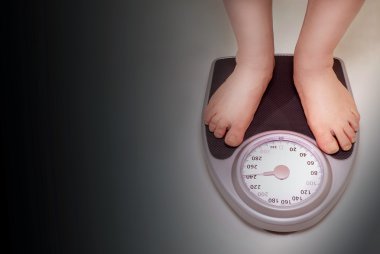 Feet on Weight Scale clipart