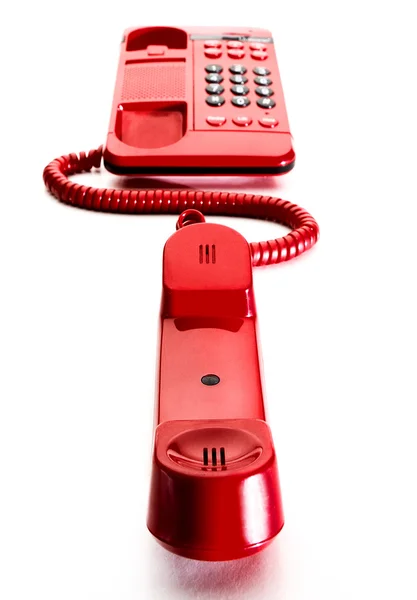 빨간 핫라인 전화 — 스톡 사진