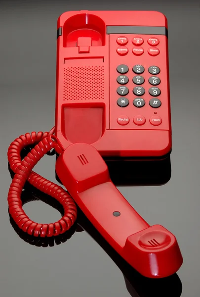 Telefone Hotline vermelho — Fotografia de Stock