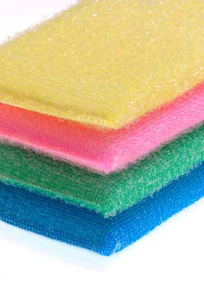 Scrub πολύχρωμα σφουγγάρια — Φωτογραφία Αρχείου