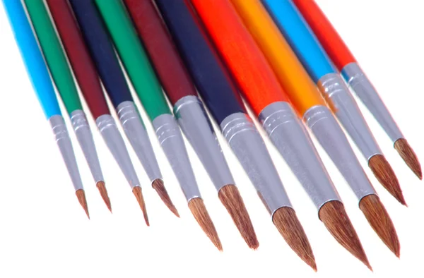 Pintura de arte colorido conjunto de pinceles —  Fotos de Stock