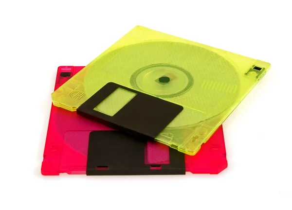 Disco de disquete en blanco colorido — Foto de Stock