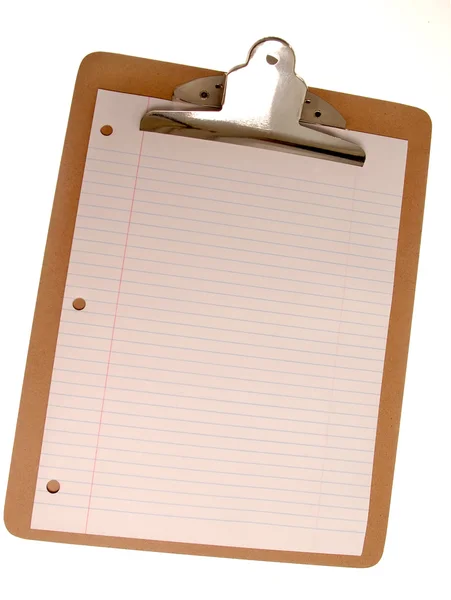 Clipboard Blank Paper — Stock Photo, Image