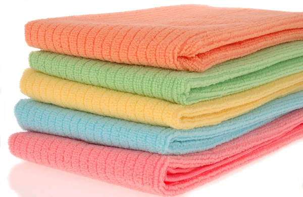 Färgglada maträtt handdukar — Stockfoto