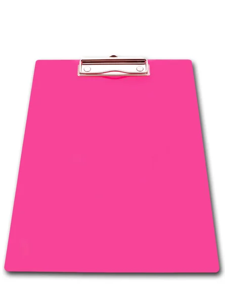 Rózsaszín csipeszes írótábla — Stock Fotó