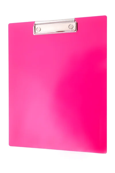 ピンクのクリップボード — ストック写真