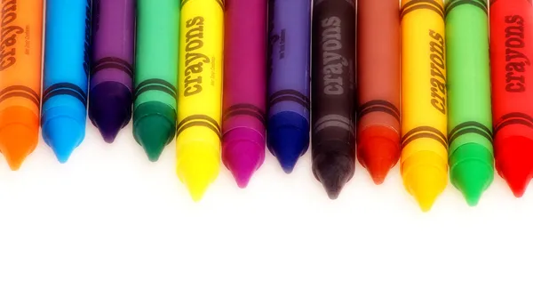 彩色蜡笔 — 图库照片