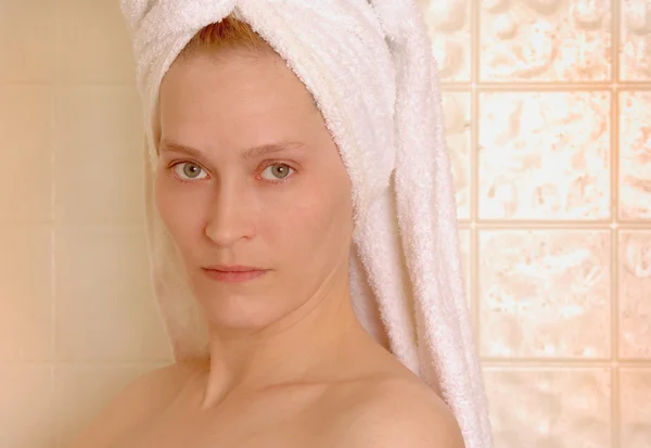Dopo l'asciugamano doccia — Foto Stock