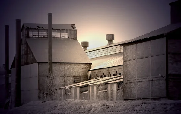 Terk edilmiş çelik fabrikası — Stok fotoğraf