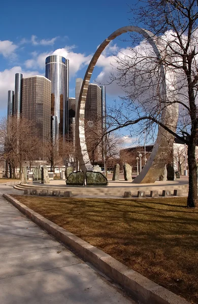 Downtown Detroit Tourism — Fotografie, imagine de stoc