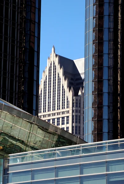 Edificio Downtown Detroit — Foto de Stock