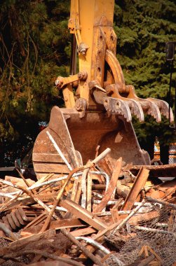 Demolition Crane Scoop clipart