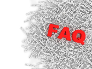 FAQ Concept Background clipart