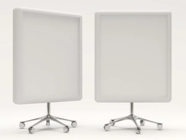 Empty white boards for text — Stock Photo, Image