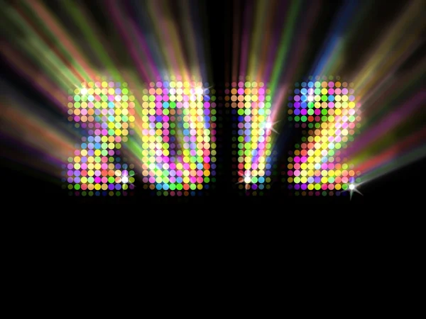 Új év 2012 absztrakt háttér helyén a szöveg — Stock Fotó