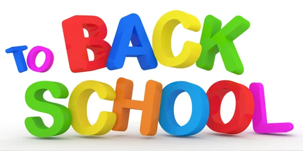 stock image Back to school on white background