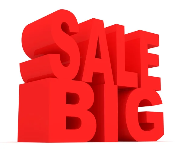 Big Sale on White Background — Stock Photo, Image