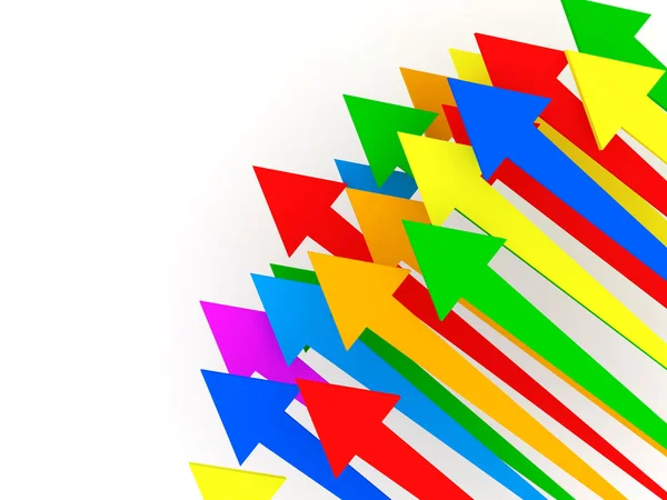 Ilustração abstrata de setas coloridas com lugar para o seu texto — Fotografia de Stock