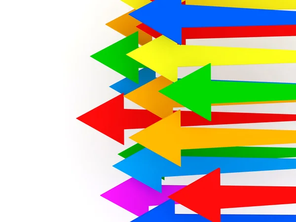 Abstrakt illustration av färgglada pilar med plats för din text — Stockfoto