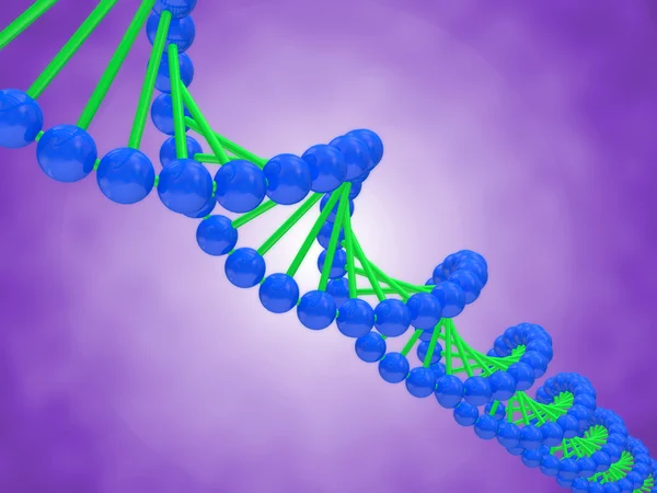 Bir DNA'ın dijital illüstrasyon — Stok fotoğraf