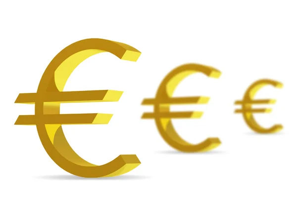 欧元符号的背景 — 图库照片
