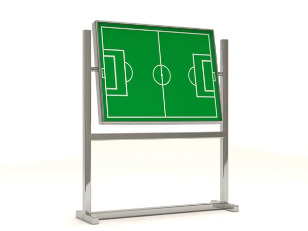 Football Tactic Board su sfondo bianco — Foto Stock
