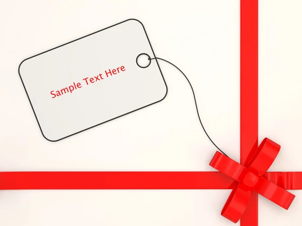 Gift Box with place for your text (top view) — Stock Photo, Image